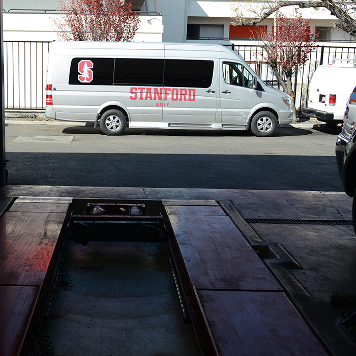 Stanford University trust us with repair and maintenance of cars, vans, pickups and trucks.